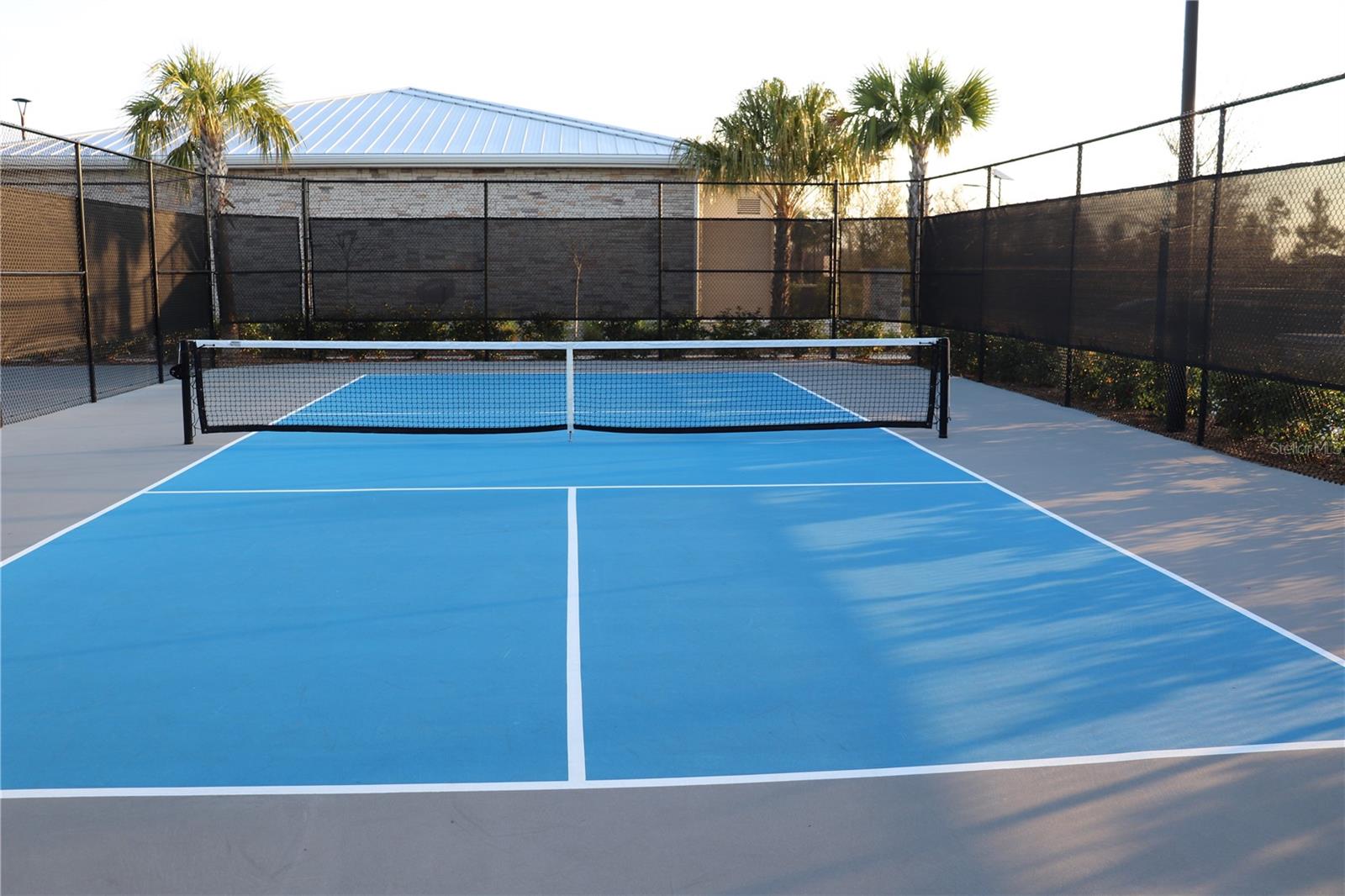 One of the Pickleball Courts