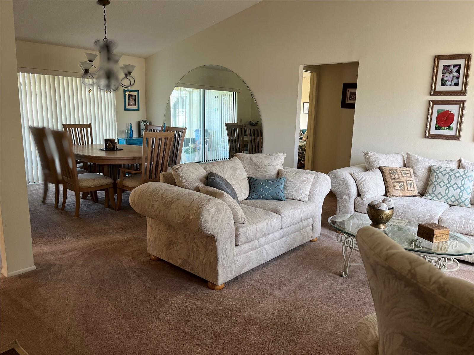 Living room, dining room combo