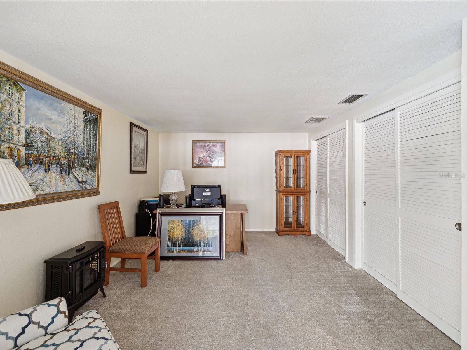 Bedroom 2 w/ Dual Closets (Being Used as Office)