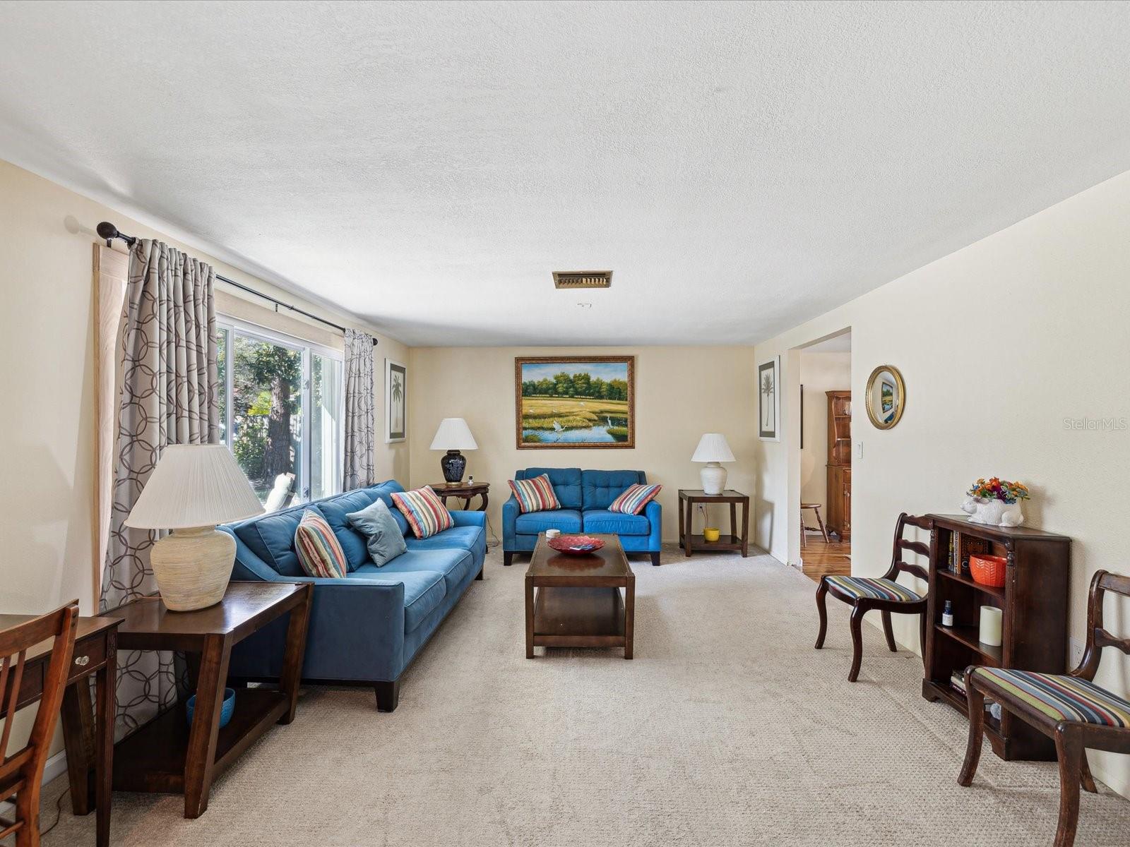 Living Room w/ Entry to Dining Room