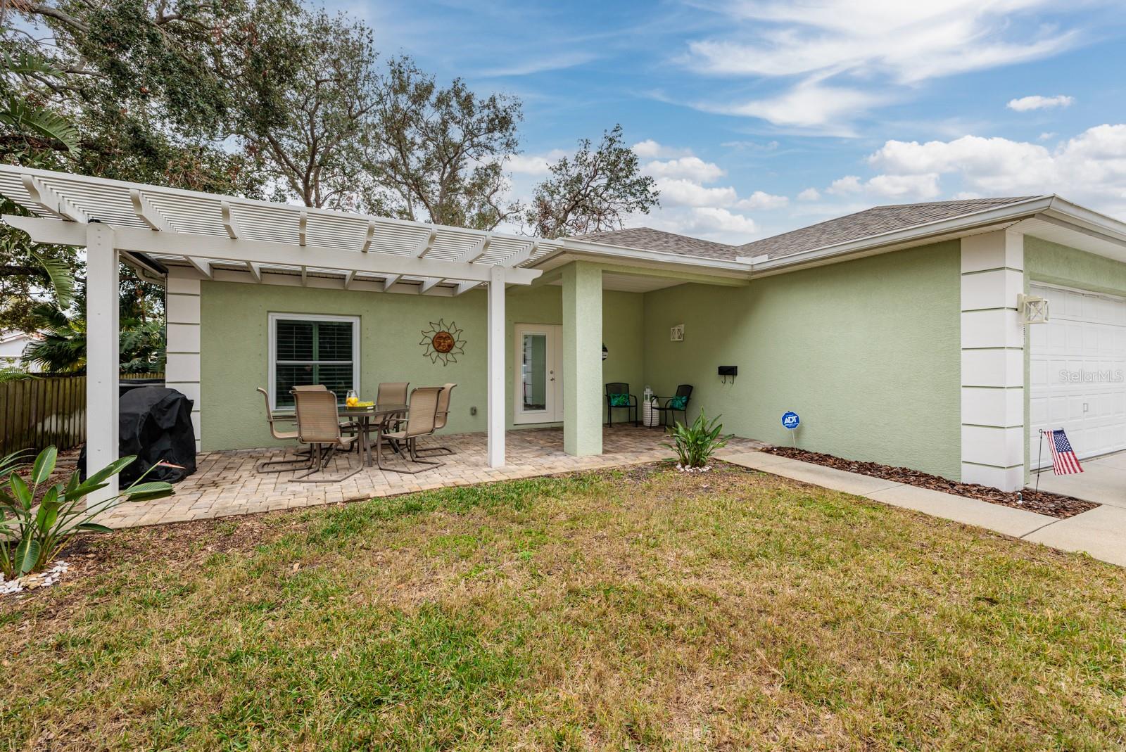 The rear of this home is just as pretty as the front of the home!