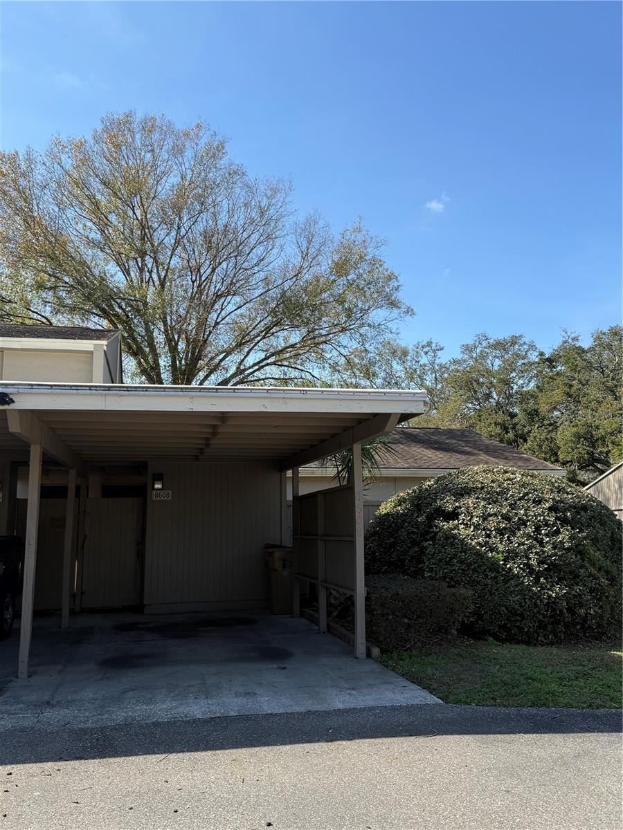 Carport and Back Entrance