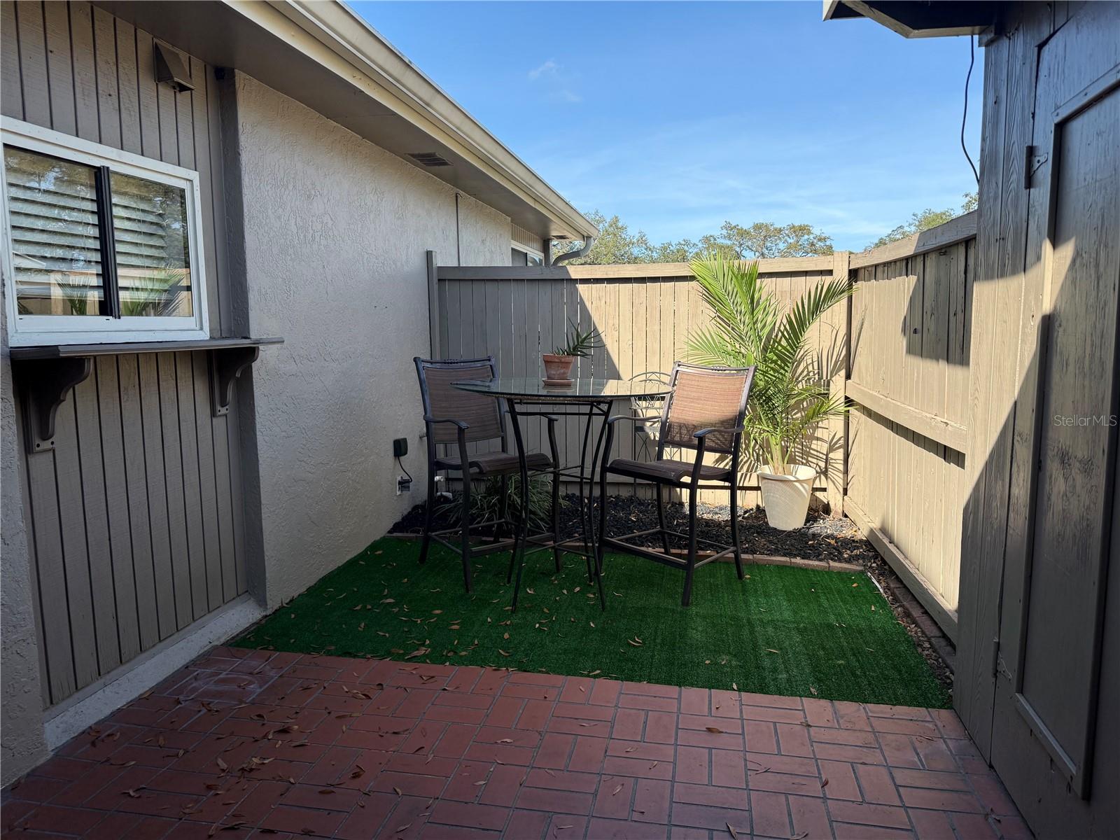 Back Patio and Storage area