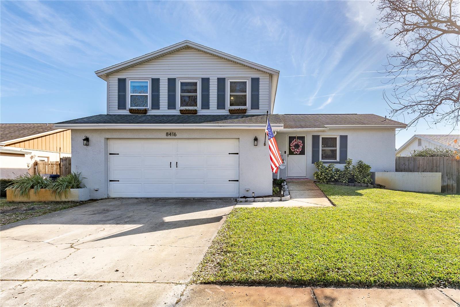 2 Car Garage and Double Driveway