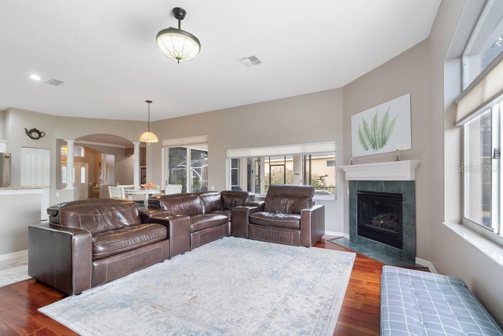 Living room looking into the formal area