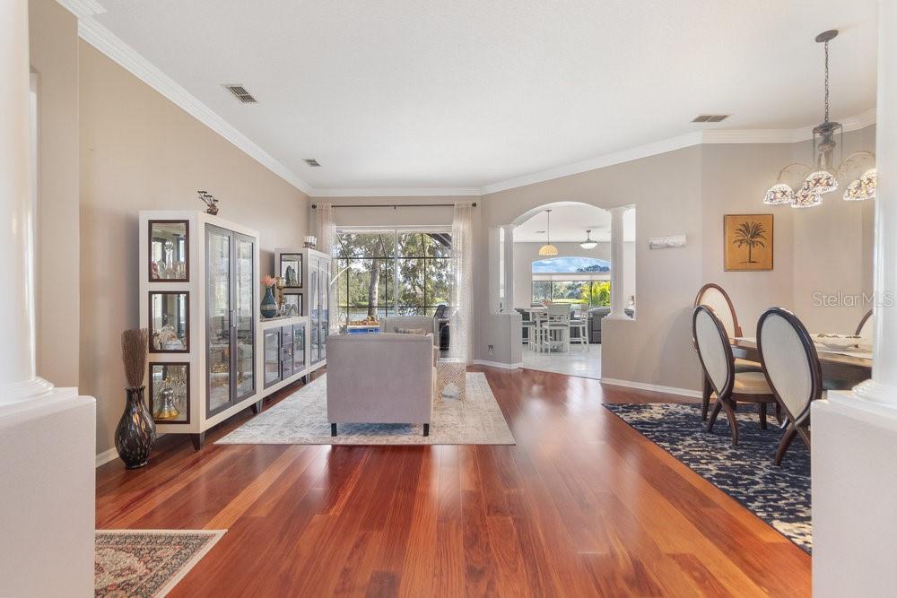 Formal living room view as you enter the home- notice with views