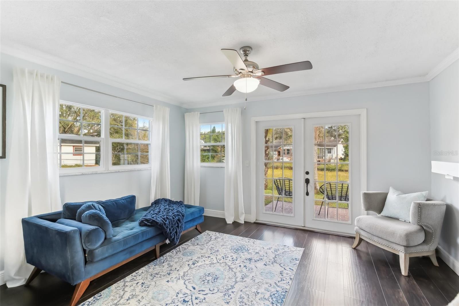 Family Room w/Wood Burning Fireplace