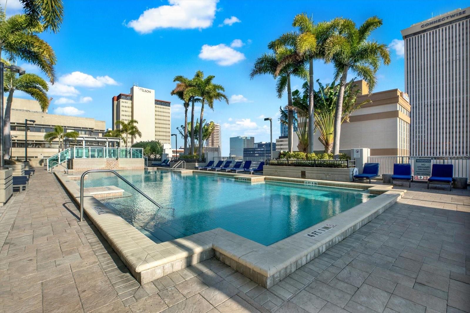 South side pool deck