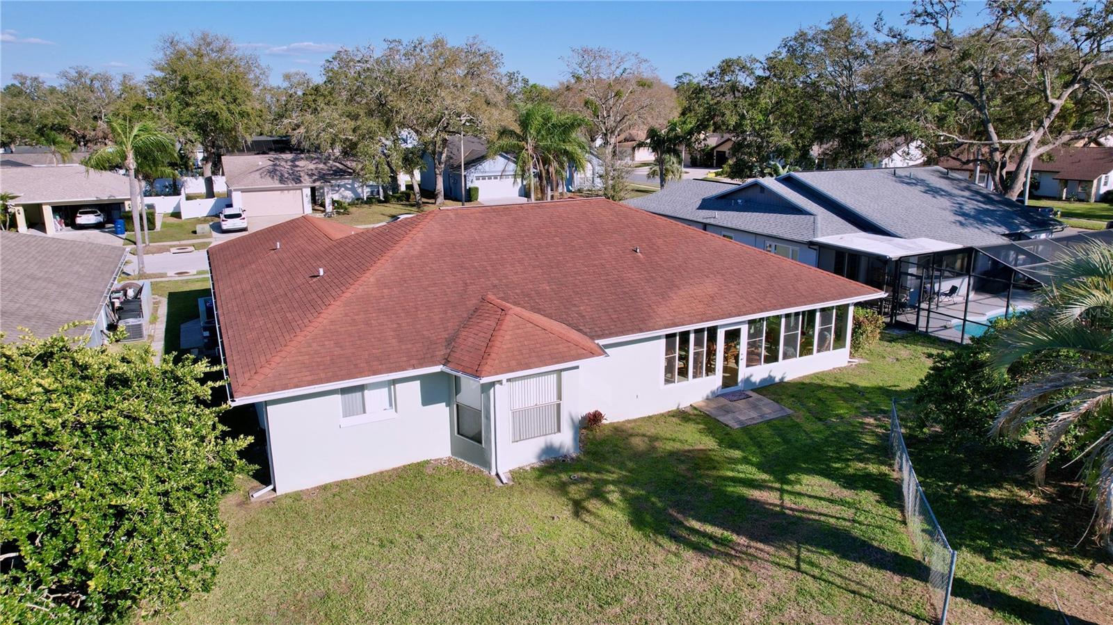 Aerial View of Back of House