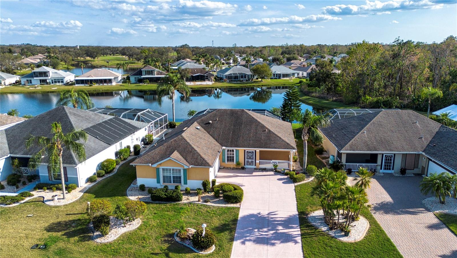 Aerial view of home