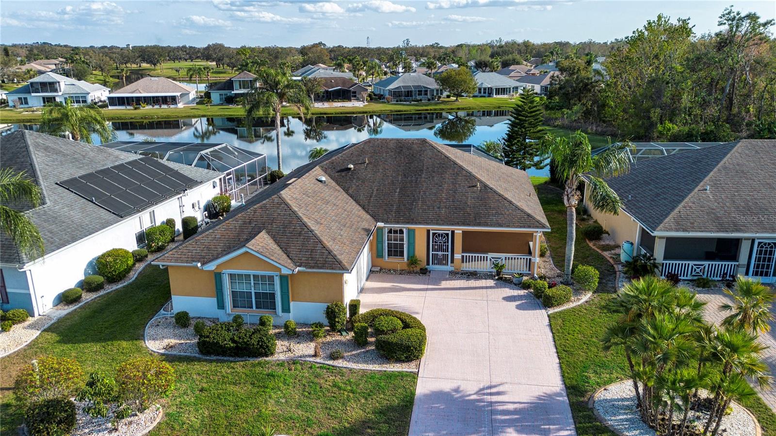 Aerial view of home