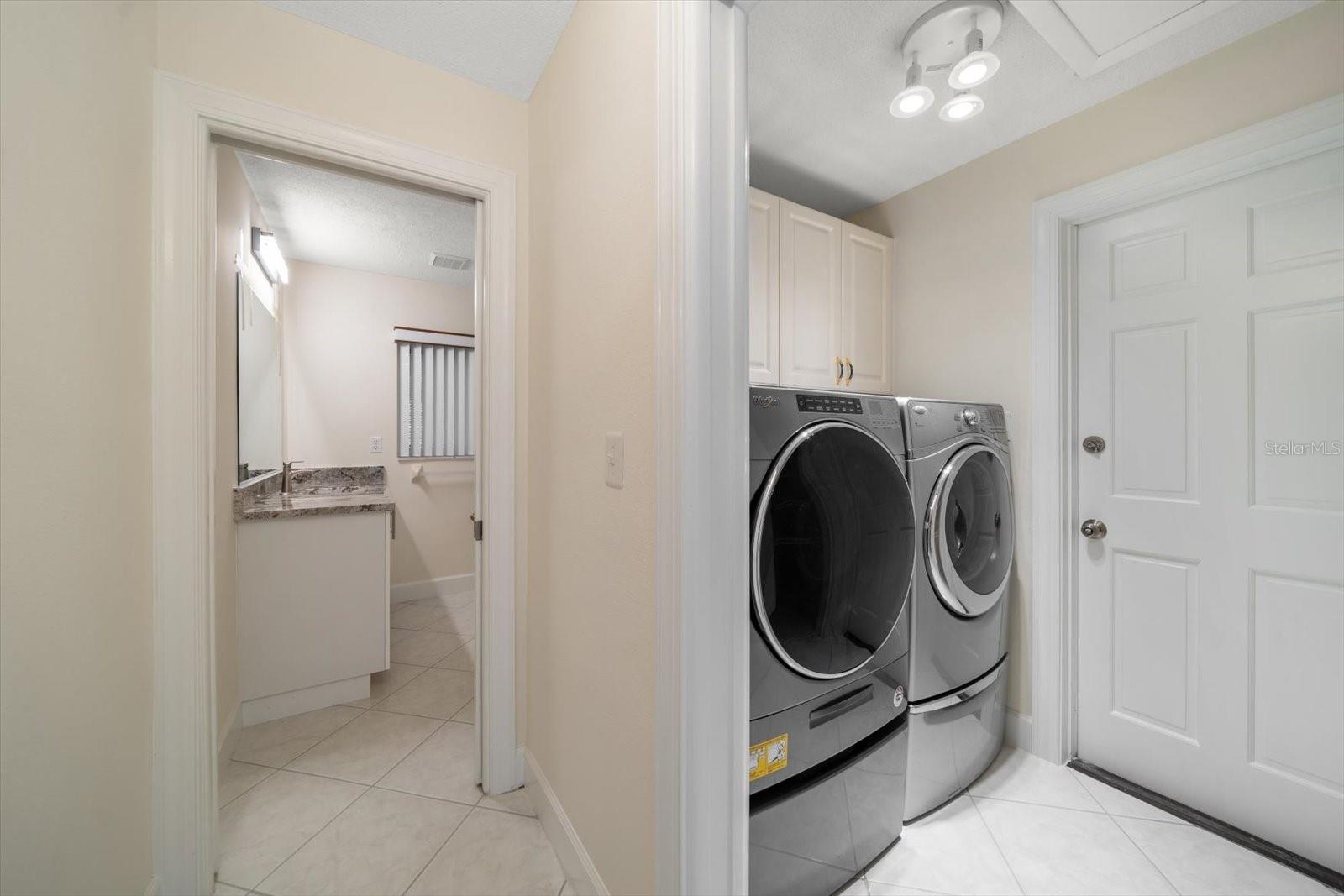 Laundry Room just inside Garage