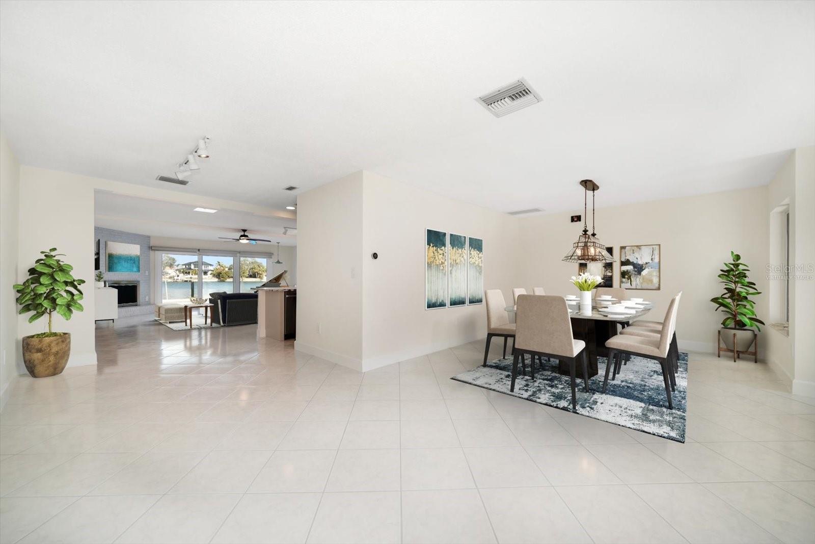 Virtually Staged -Dining Room could be 5th Bedroom