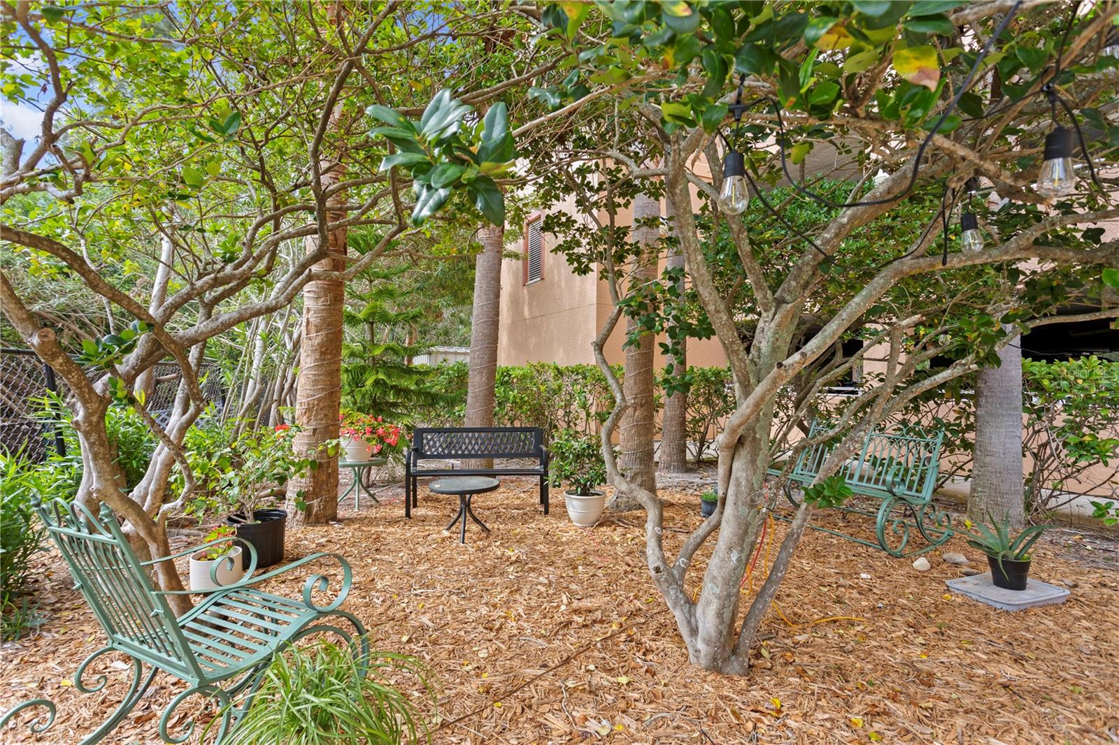 Park-like seating area