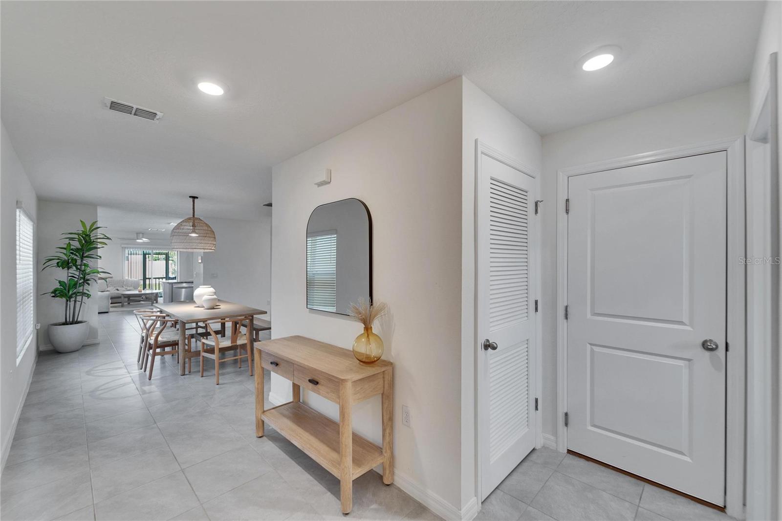 Foyer, Garage Entry and Mechanical Closet