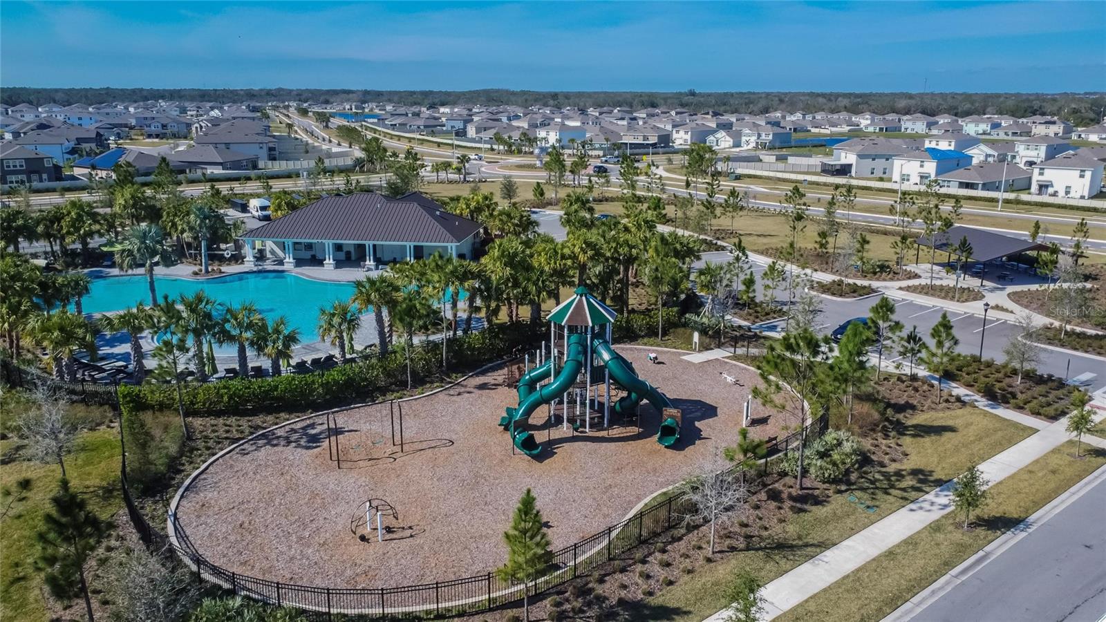 Amenities include Community Pool, Basketball Court, Pickleball Court, Dog Park and Plenty of Green Space