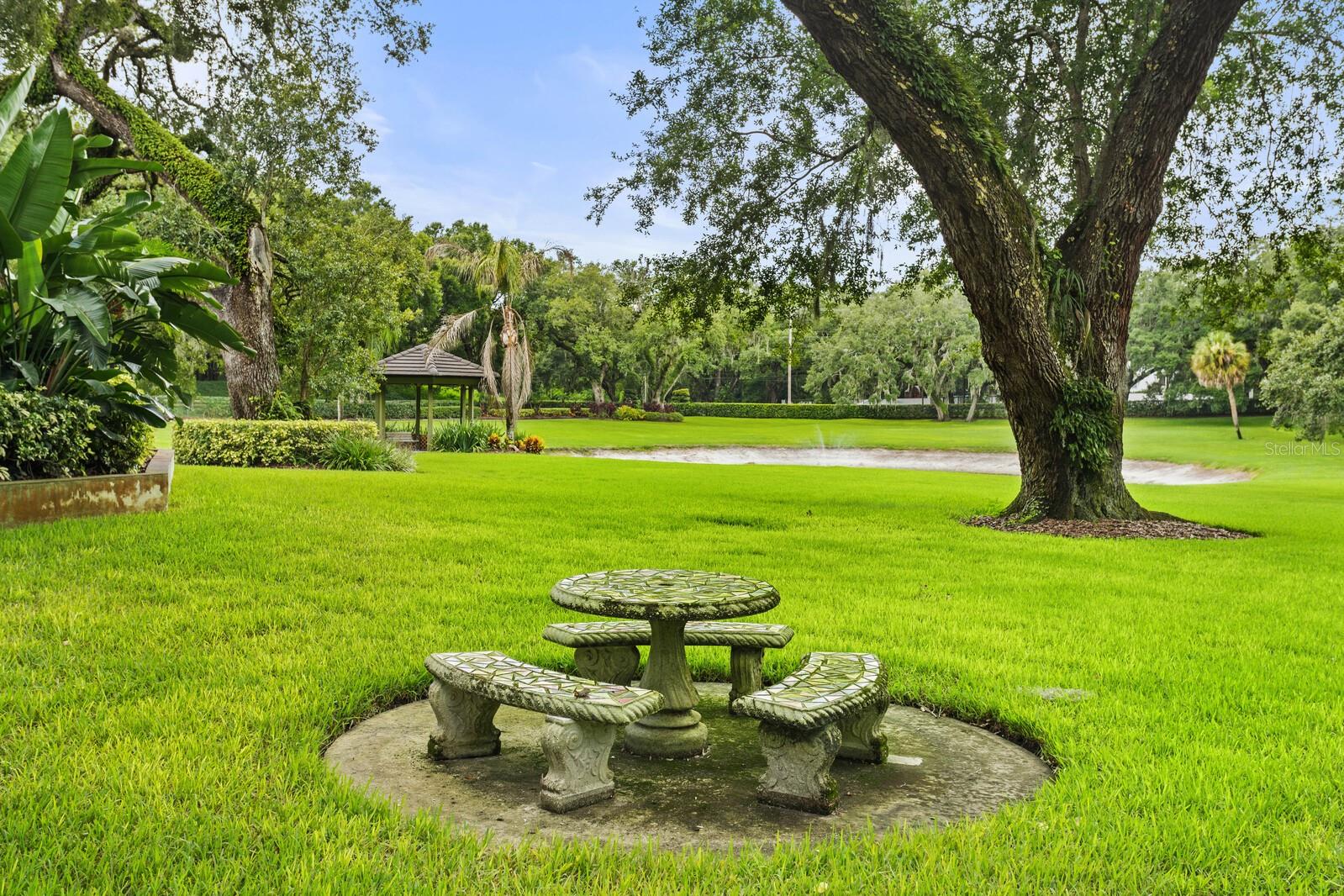 Enjoy a lunch beneath the trees!