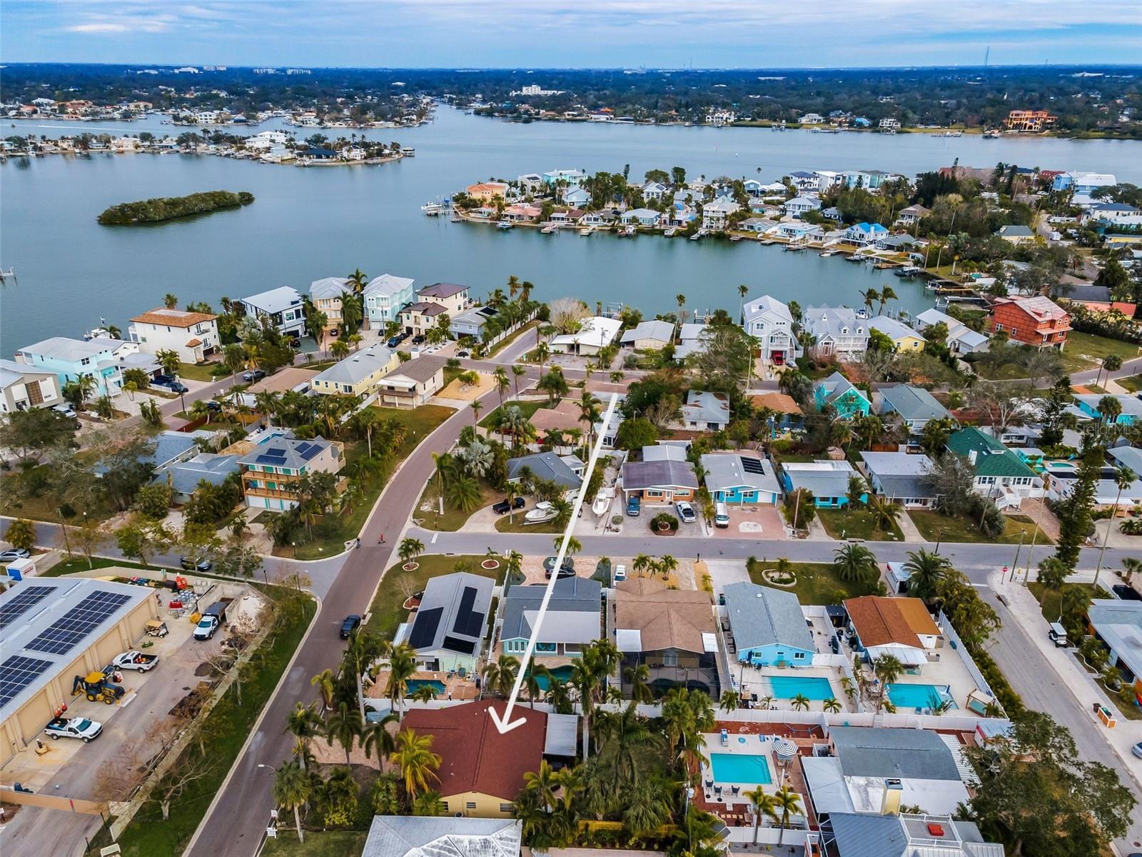 The Public Boat Access and Boat Launch is one block down 15th Ave.