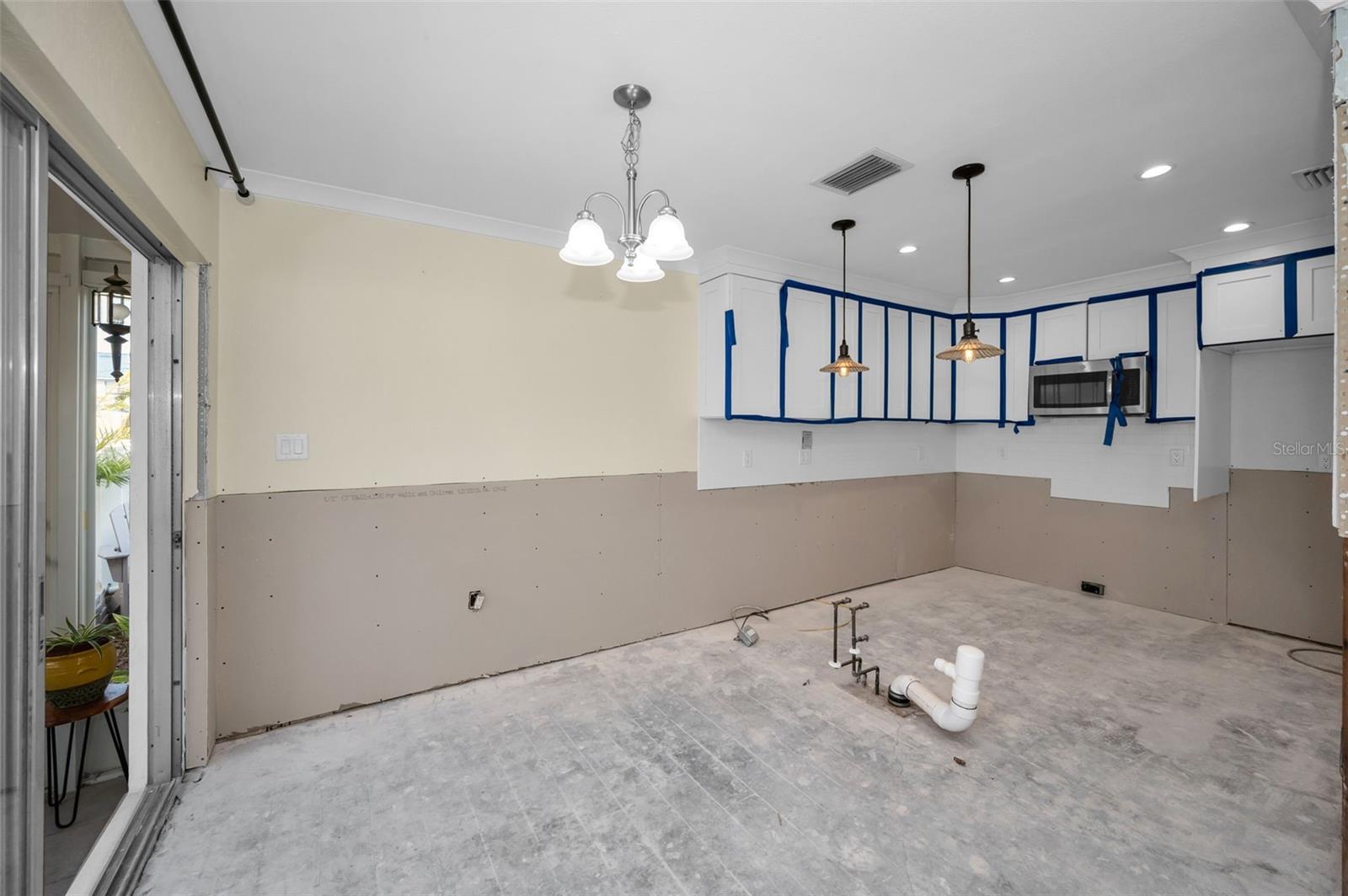 Dining Room and Kitchen View.