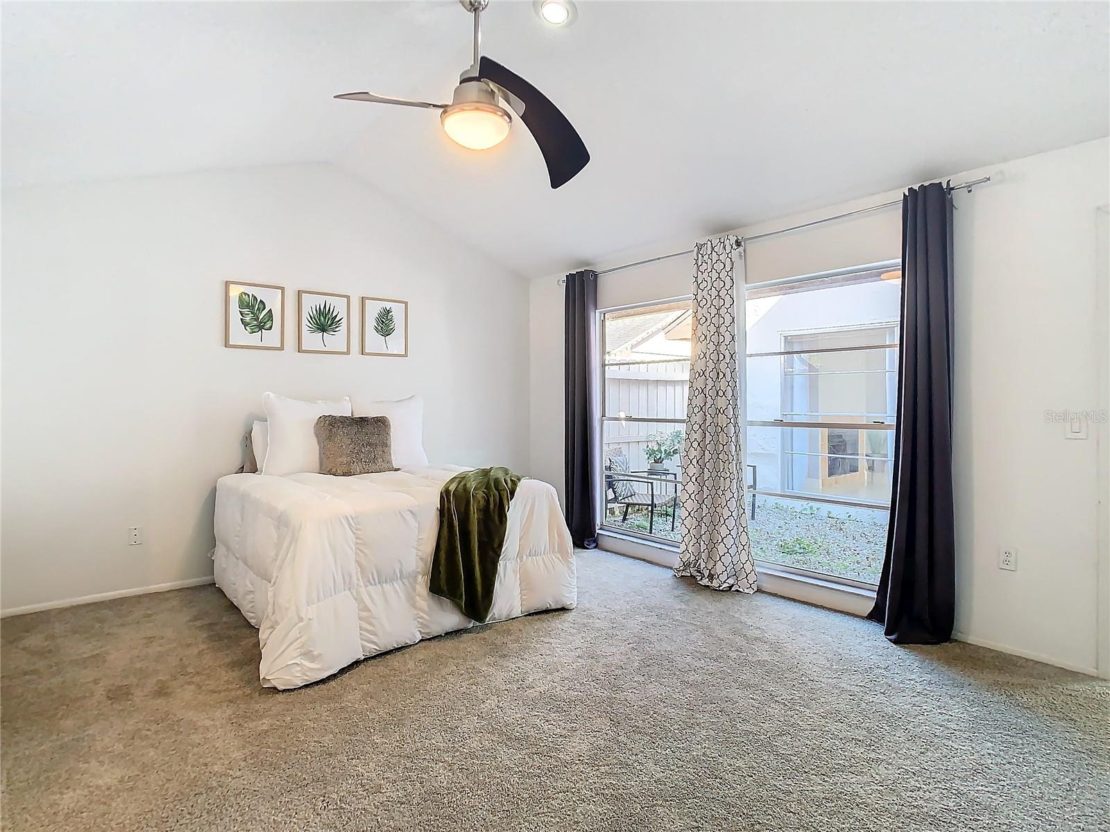 Master Bedroom views onto the courtyard