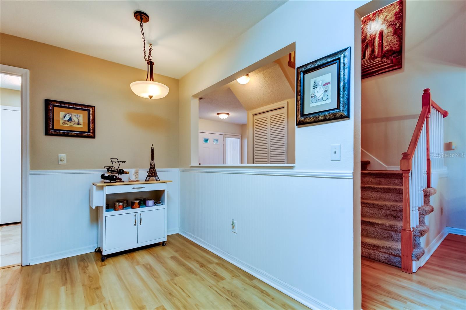 43. Kitchen (9.1' x 15.3') Plenty of Room by the Wainscoting Covered 1/2 Wall for Eat In Dinette! Build a Banquette Bench for Extra Credit!!