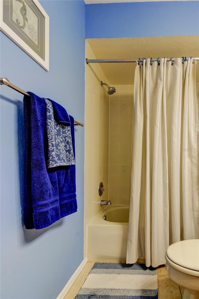 58. Bathroom #2 (4.11' x 9.10') Tub w/ Shower in Excellent Condition.. New Fixtures! Full Size Linen Closet in Bathroom too!