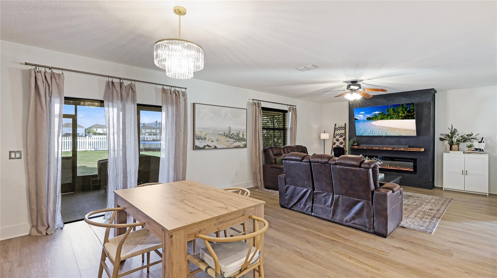 Living Room with Dining Space