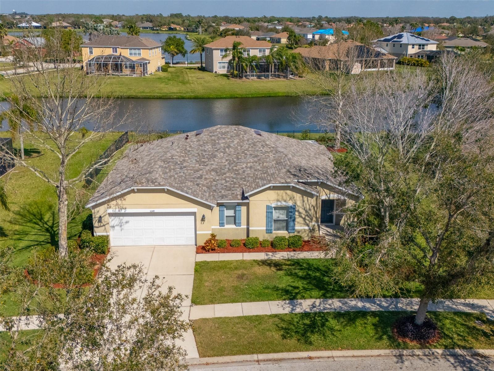 Brand new roof, pond view