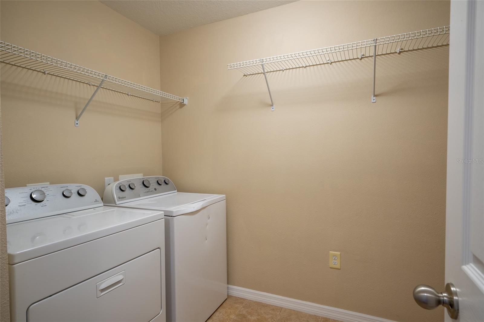 Inside laundry room