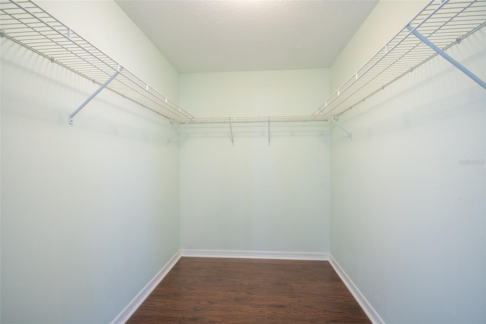 Primary walk in closet