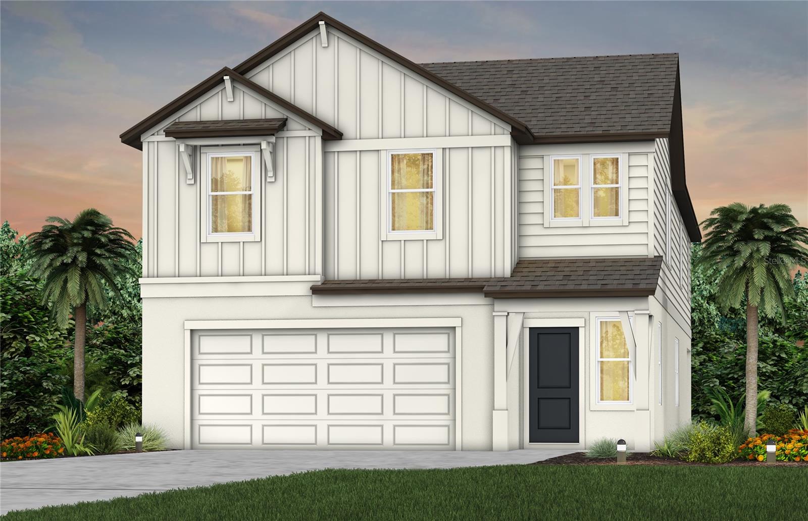 Exterior Rendering, Elevation FH2-GF