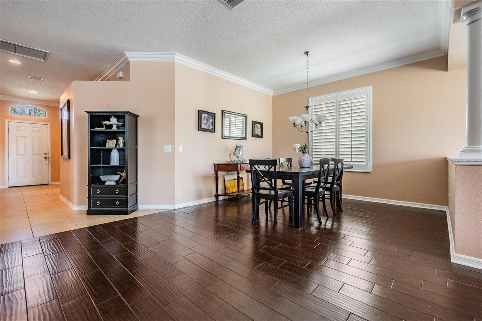 Easy care flooring and neutral color palette