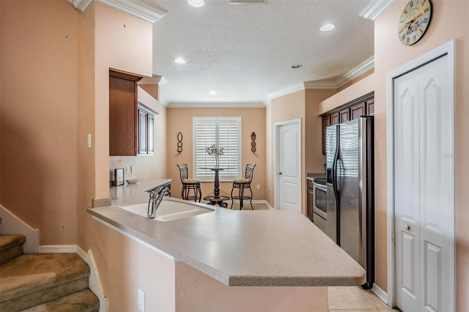 Kitchen with a breakfast nook