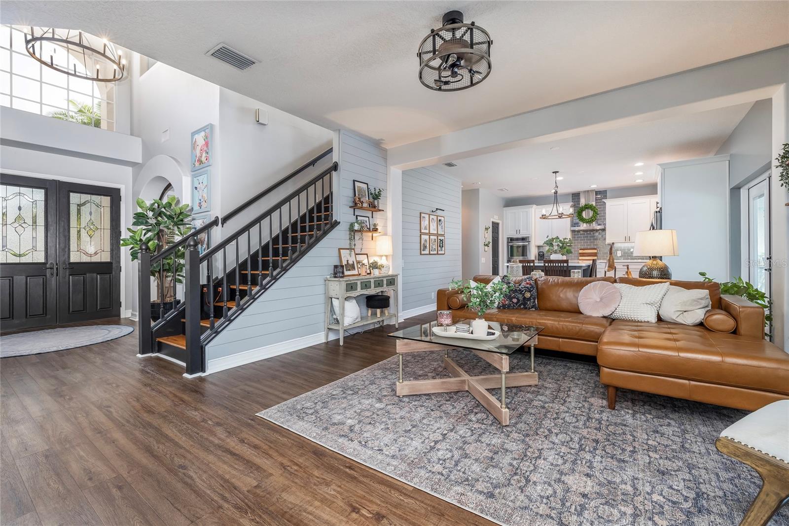 Beautiful Living Area, overlooked by the Open Kitchen