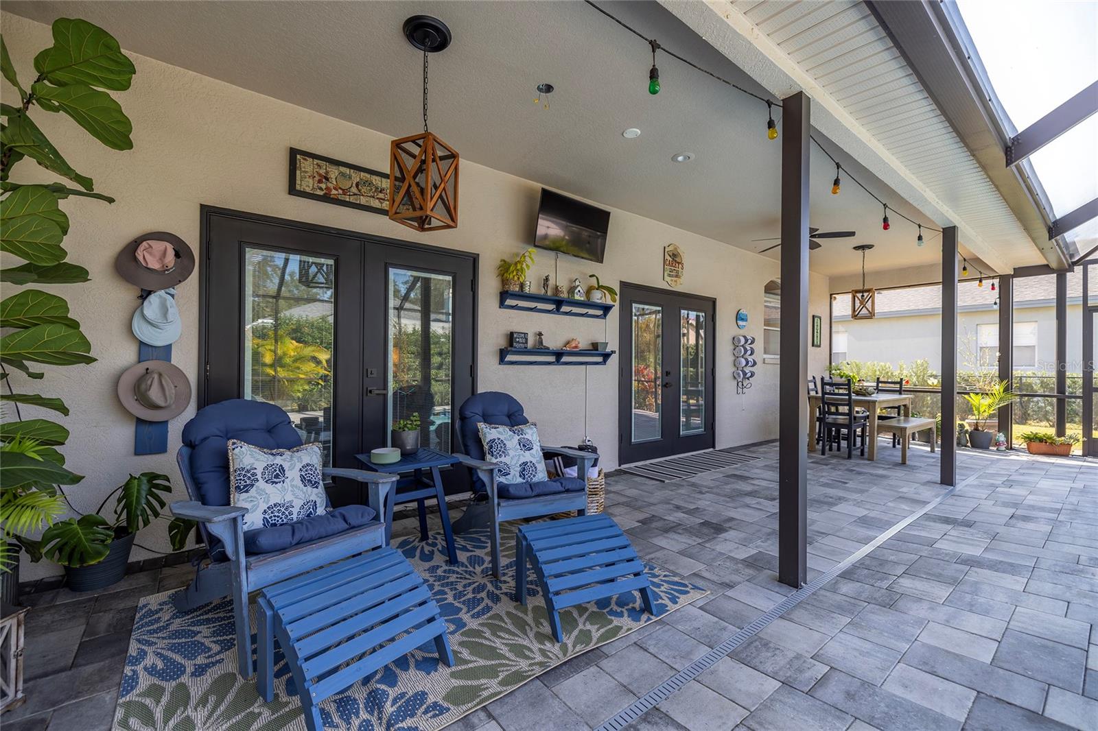 Large covered patio