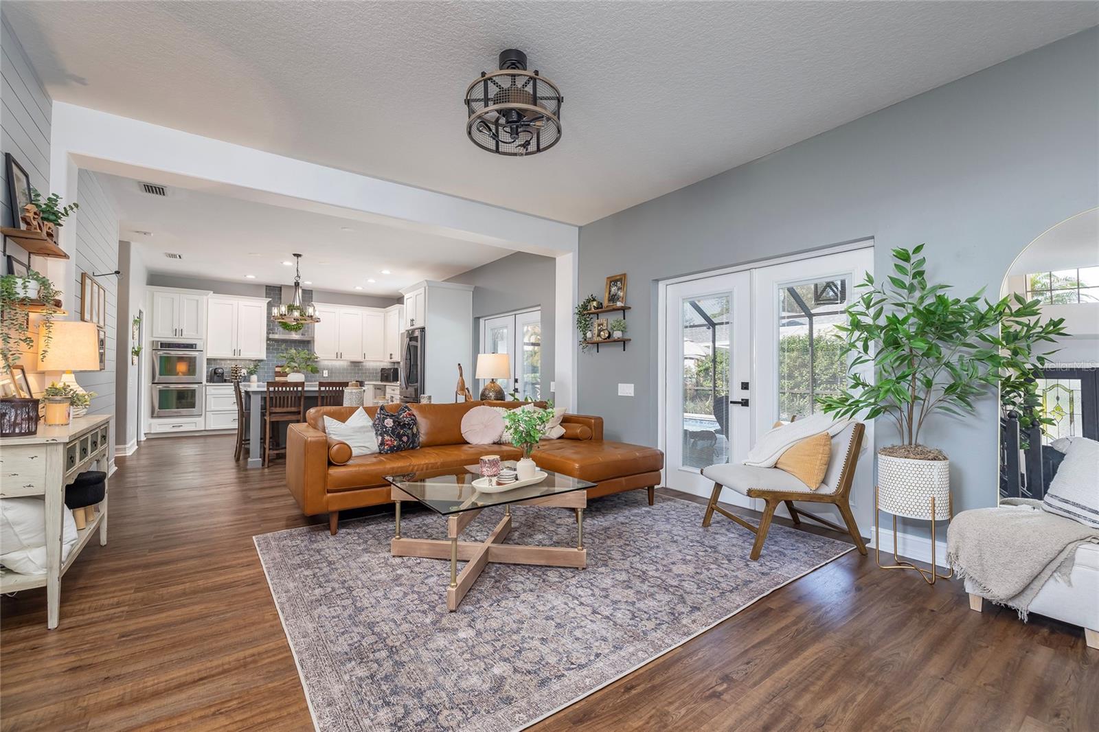 Beautiful Living Area, overlooked by the Open Kitchen