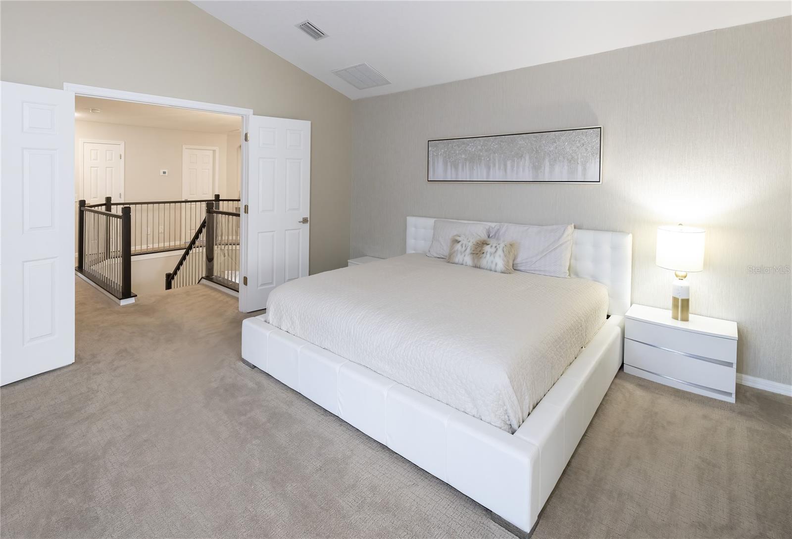 The master bedroom & sitting room is an expansive 13' x 22' & has a double door to the ensuite & 2nd floor balcony!