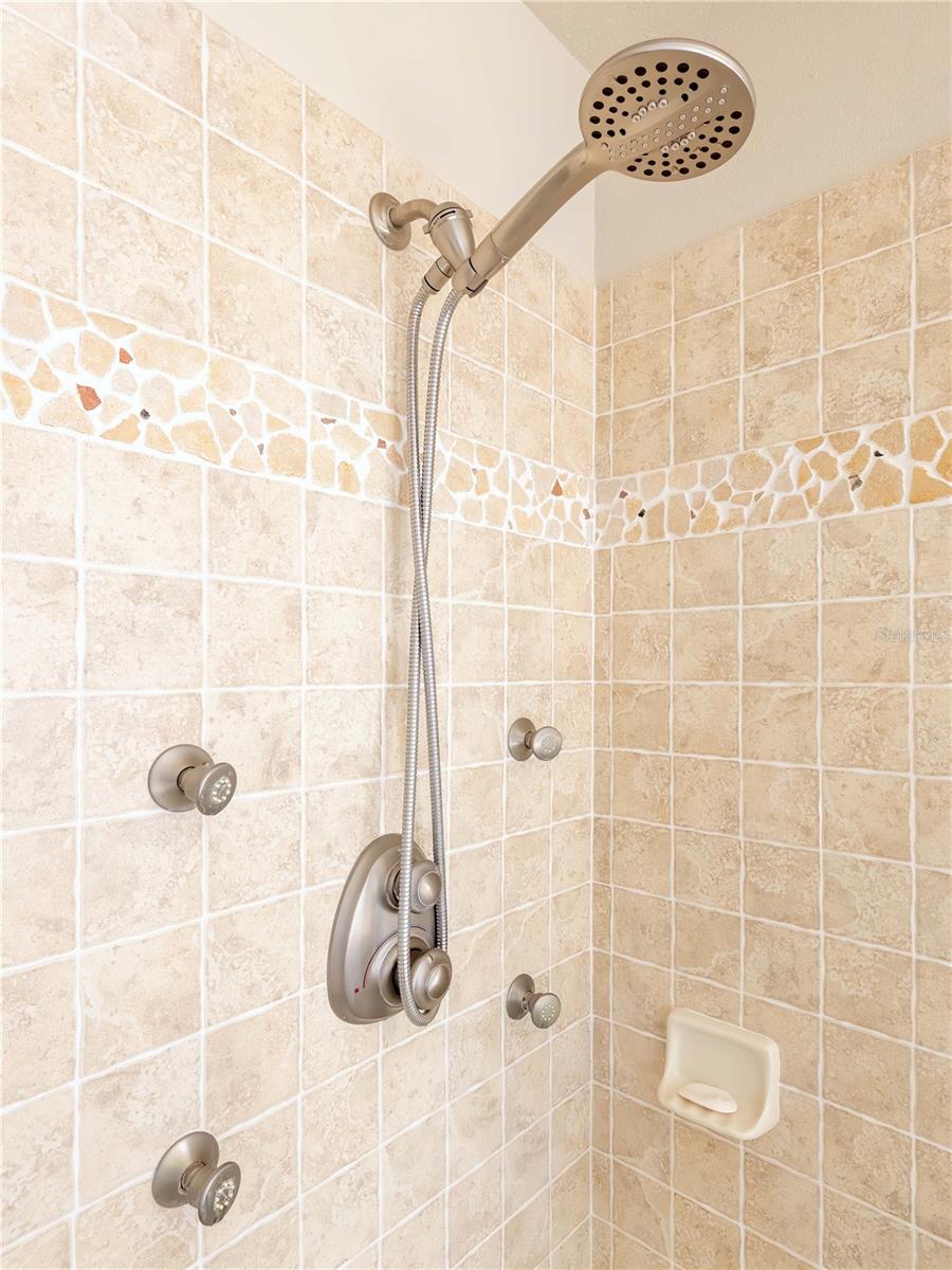 Master shower upgrades...