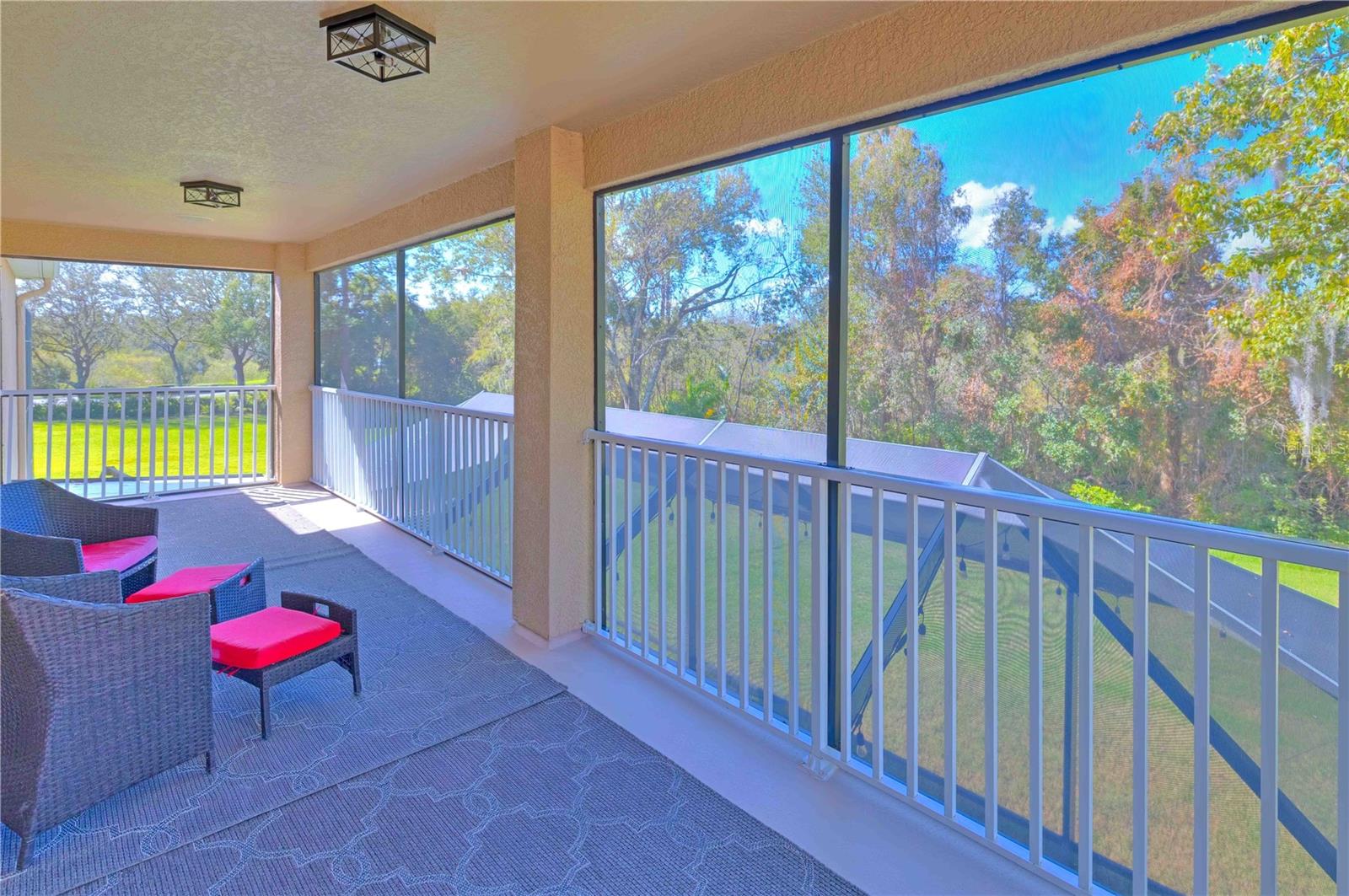 Private screened 8' x 29' balcony off the master bedroom!