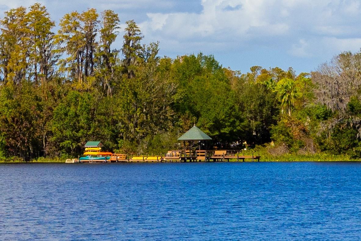 View of the community lake from the community access pier.