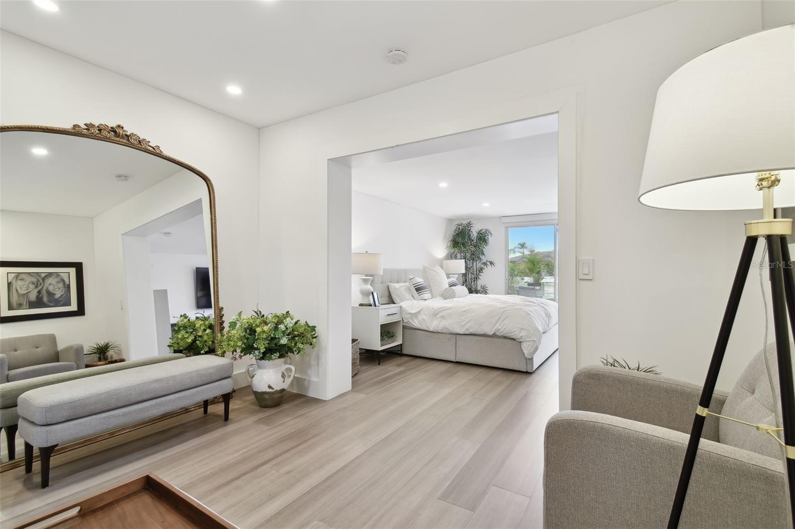 sitting room off the primary bedroom