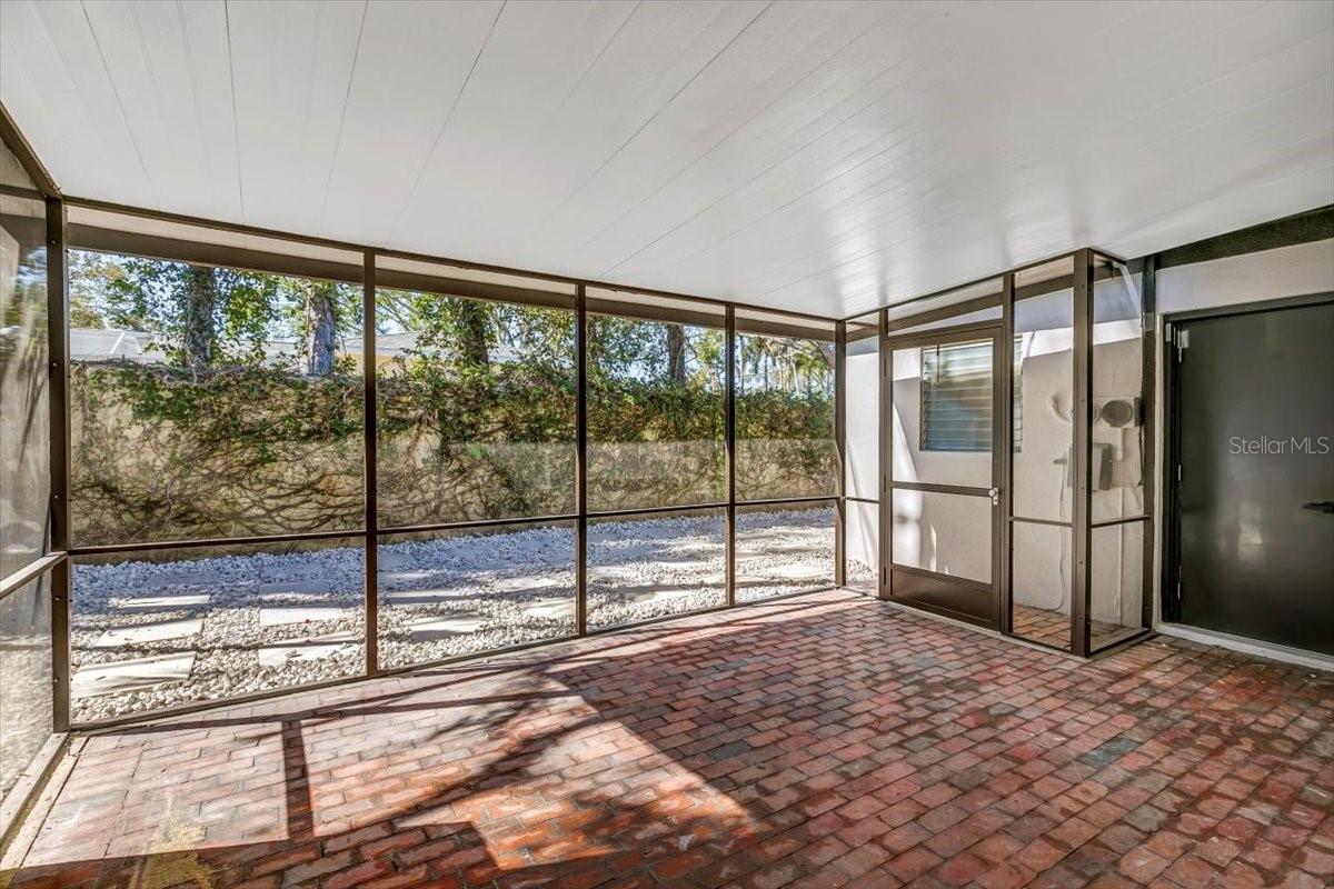 Screened patio