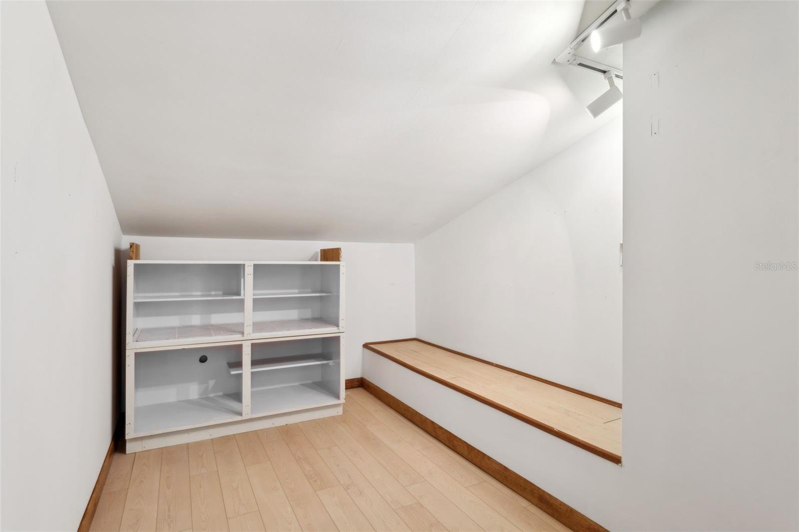 walk-in closet in loft