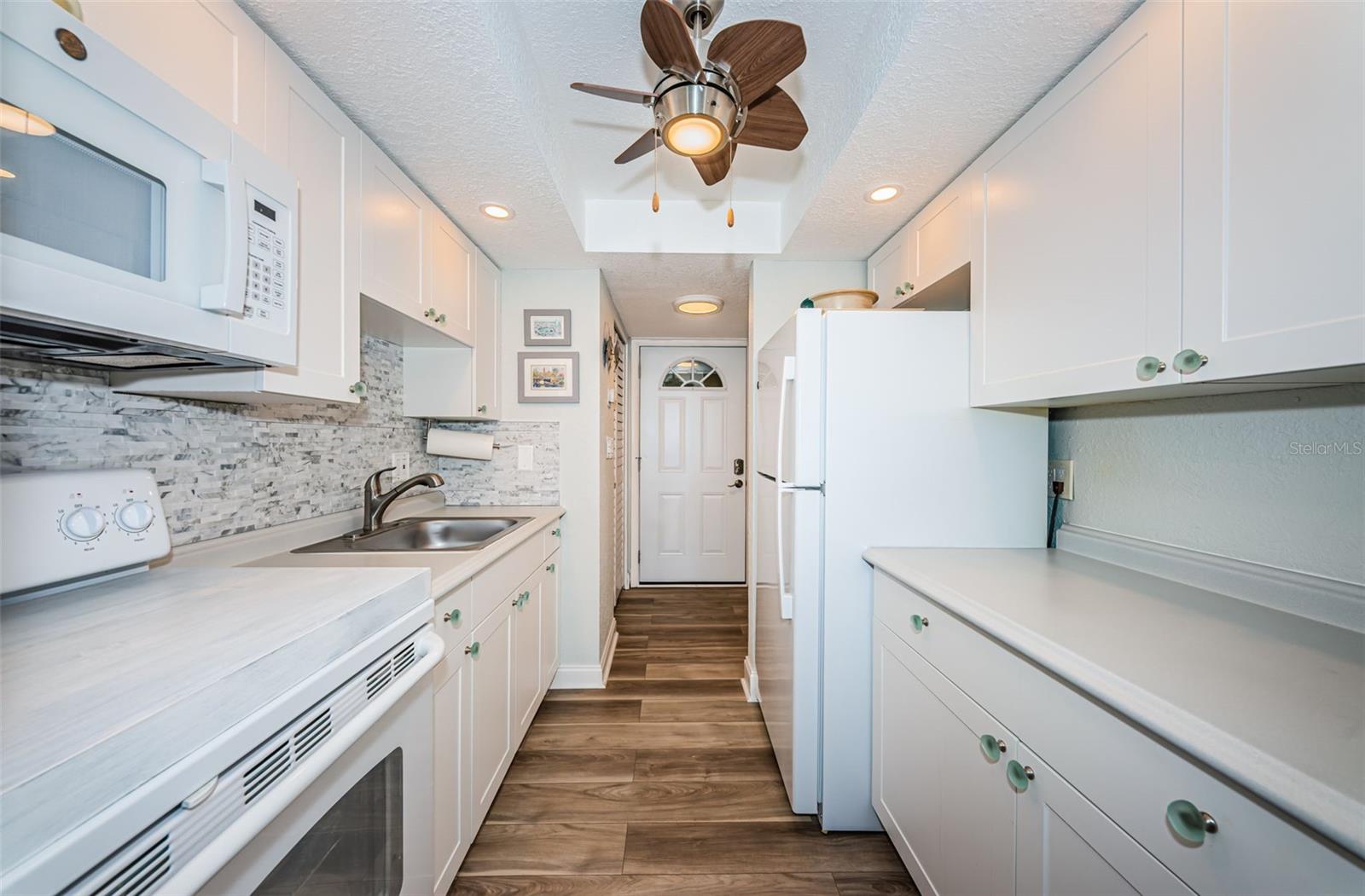 Kitchen with new cabinets, appliance