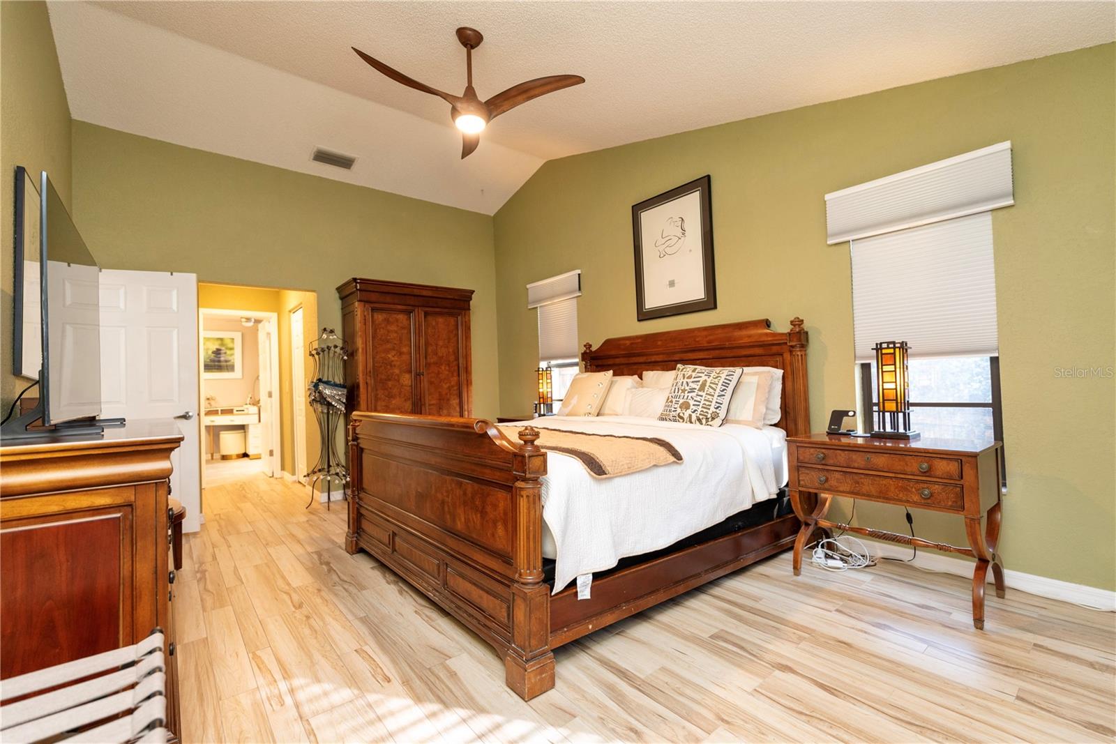 Dining room has double closets included a walk-in.