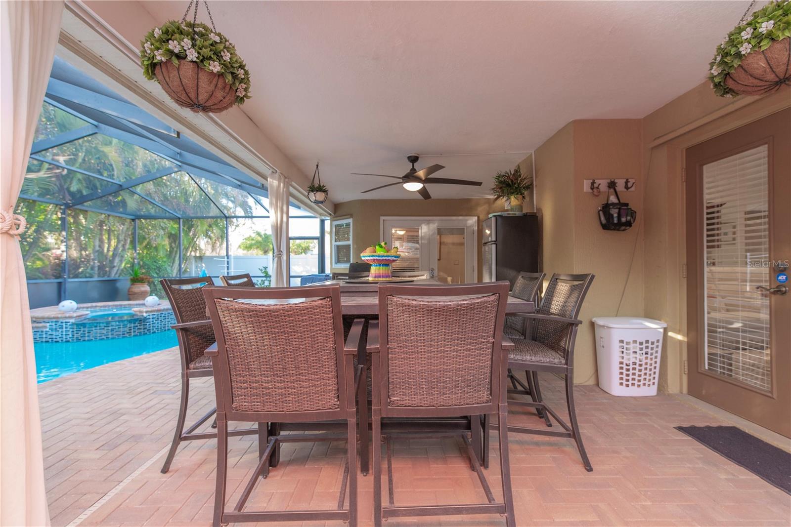 Covered patio.