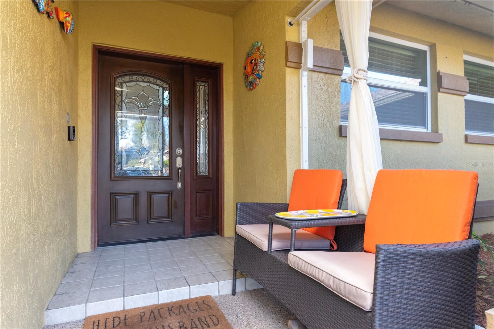 Screened front porch.