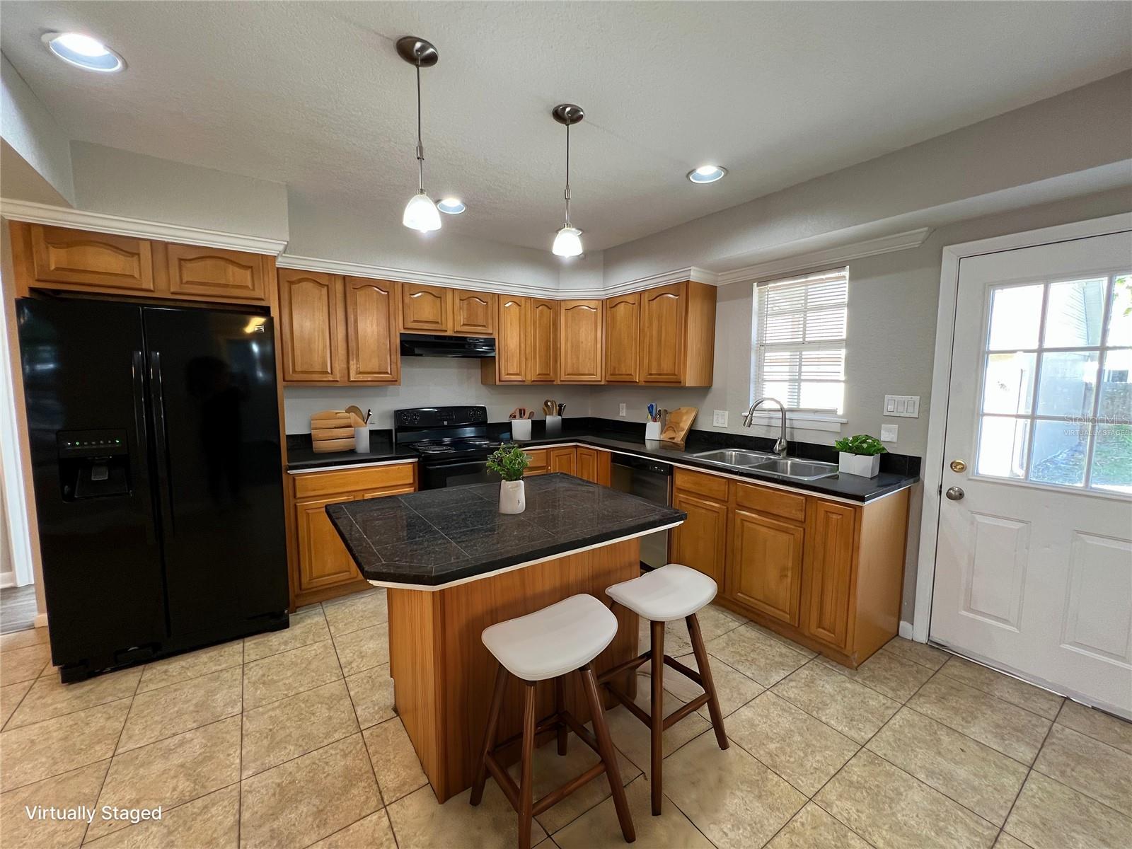 Kitchen-virtually staged