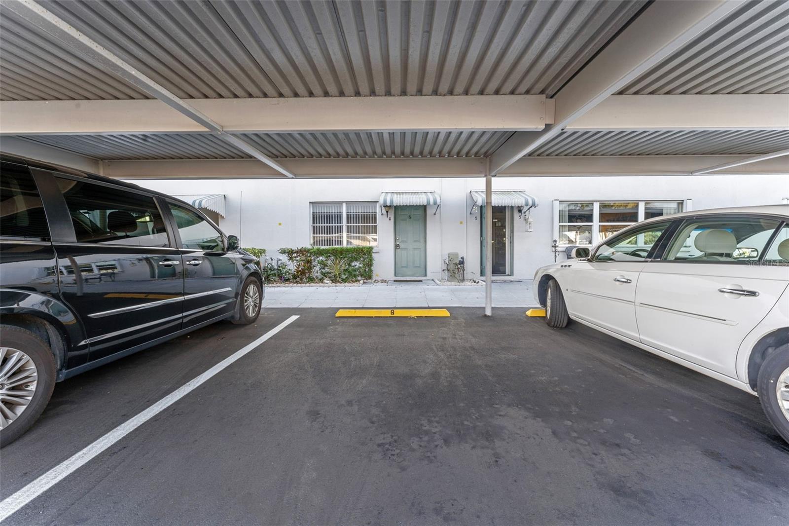 Easy access. Your carport is right in front of your condo