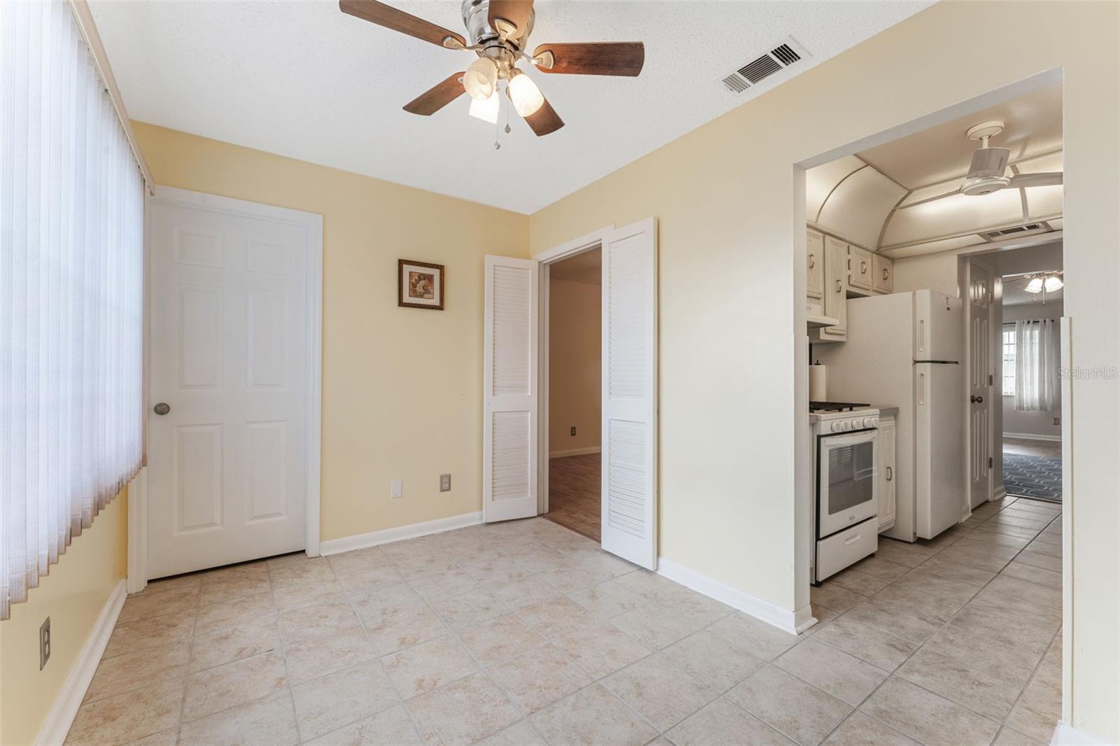 Upon entering unit.  This is a fantastic bonus Florida room.  People love this floor plan!